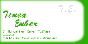 timea ember business card